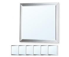 6x LEDVero 30x30 Panneau Ultraslim de LED - 10W, 800lm, 6000K Plafonnier encastré avec clips de montage et transformateur EMV2016 - blanc froid