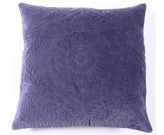 La Finesse - Housse de Coussin carrée décorative 50 x 50 cm pour la Maison en Coton pour Le Salon, Le canapé, la Chambre à Coucher, Tissu coloré, Taille Unique