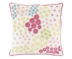 Dutch Decor Coussin Vuela 45x45 cm Fuchsia - Coussins Déco - Oreiller Décoratif - Déhoussable - Zippé