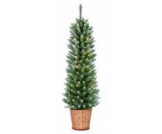 1,20 m 121,92 cm pour crÃ©er Une Ambiance Festive Supreme Slim Pointes avec Effet Artificiel dÃ©coration de Sapin de NoÃ«l avec Panier en Tissu - Vert