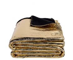 zoeppritz since 1828 Crack - Plaid Doudou - Plaid - Style Antique Glitter - 145 x 200 cm - De, Polyester, 100 Gold, 145x200cm