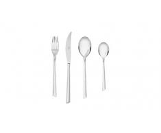 Gerlach G01-0003M-ZEST-68PU-S1S1-01 Un Ensemble de Couverts dans Une boÃ®te en Bois de 68 pcs, 18/10 Steel, Silber, 50 x 37 x 10 cm