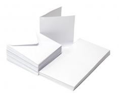 The Paper Palace Le Palais de Papier 50Â Cartes et enveloppes 15,2Â x 15,2Â cm, Blanc