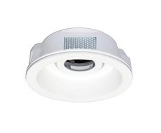 Onlineplaster 806GLED27 Spot de plafond à encastrer rond, Plâtre, 6 W, Blanc Naturel, 15, 5 x 5, 5 cm