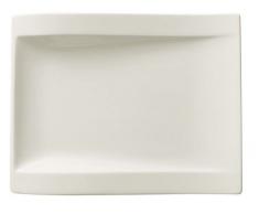 VilleroyÂ &Â Boch - assiette de petit-dÃ©jeuner rectangulaire NewWave, assiette en porcelaine pour les petits plats, compatible lave-vaisselle et micro-onde, blanc, 26Â xÂ 20Â cm