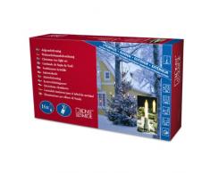 Konstsmide 1128-000 Guirlande de Sapin à Ampoule Bougie + 16 Lampes Claires + Prise Divisible 230 V