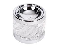 Helio Ferretti Cendrier en Verre Transparent, Multicolore, Standard