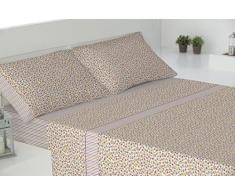 Todomueble Paduana Ibiza Parure de lit avec Drap de Dessous, Drap et 2 taies doreiller 160 Rose