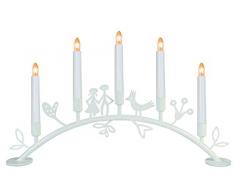 Star 181-48 chandelier Eden Bow 5 lumières, couleur: blanc ca. 29 cm x 49 cm boite coloré