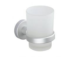 MSV 2108715 Verre à Dents Lugano en Aluminium, Argent