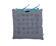 Ragged Rose Galette de Chaise Paddy Uni, 100% Coton, Gris, 40Â x 40Â cms