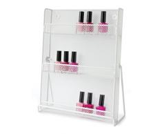 Gelco Design 709840 Boite DE Rangement A Vernis A Ongles, Métal, Blanc, 10 x 27,5 x 34,5 cm