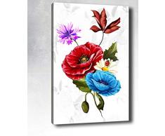 Bonamaison Peinture sur toile, multicolore, 70 x 100 cm - ConÃ§u et fabriquÃ© en Turquie