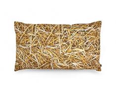 FOONKA Coussin de Sarcelle en Coton et Coton Beige 50 x 30 cm