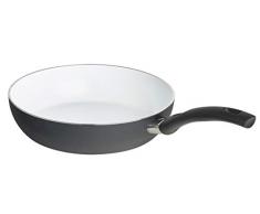 BALLARINI 3h3Â K de 0.28Â Bologne keramic Sauteuse 28Â cm, Aluminium, Noir/Blanc, 46,7Â x 28,7Â x 7,7Â cm