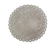 Aratextil Chanel Tapis Enfant, Coton, Gris, 140Â cm Dia