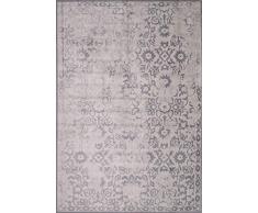 Alfombrista Tapis 120x170 D-01 Gris, Poils 100% Base 90% Viscose et 10% Chenille, 120 x 170 cm.