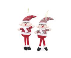 Galileo Casa 2196647 Set de 16 cintres en Tissu Elfo 2 Ass h 29 cm, Assortis, Non