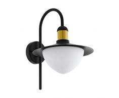 Eglo SIRMIONE Applique murale en acier galvanisé 60 W Noir/doré