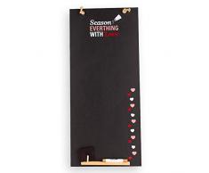 Tableaux noirs au Royaume-Uni Saison tout Haut mince Tableau noir/tableau noir/tableau Memo de cuisine avec corde, plateau et craie. Les cabines Design Range, bois, noir, 60Â x 26.5Â x 1Â cm