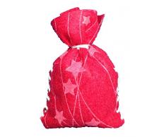Petra S Bricolage-News Couture 24 x Sachet pour Calendrier de lavent étoile en Feutre avec Cadre schni ttenen Feutre Pièces, Ruban, stopfnadel et Instructions, FLIZ, Rouge, 25 x 18 x 5 cm