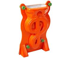 Martellato réutilisable Clef de Sol Sculpture de Glace Moule, Orange/Blanc