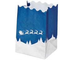 Wenko 8576100 Photophore Lumineuse Paysage dHiver Dimensions 17 x 13 x 1,5 cm 8 Pièces