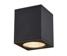 SLV Enola Square M Plafonnier dextérieur à LED Anthracite