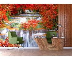 AG Design ftxxl 1477Â Cascade Papier Papier Peint Photo, 4Â piÃ¨ces, Multicolore, 360Â x 255Â cm