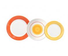 Tognana Virginia Service de table 18Â piÃ¨ces, GrÃ¨s, Orange