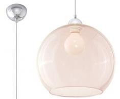 Sollux Lighting Suspension boule en verre Champagne Chrome