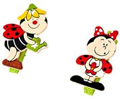 Mopec W885 Lot de 12 pinces Ã linge en bois assorties 4 cm Multicolore Taille unique