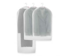 Rayen 2029.11 Housse penderie | Pack de 3 Sacs translucides de Rangement Protecteurs de vêtements Anti|poussière | 60 x 150 cm et 60 x 100, Non-Woven