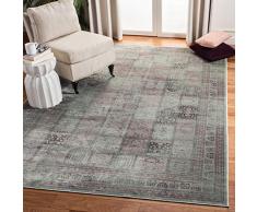 Safavieh Tapis dinspiration Vintage, Tissé Fibre de Viscose douce Tapis en Améthyste / Gris Foncé, 90 X 150 cm