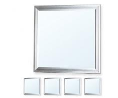 4x LEDVero 30x30 Panneau Ultraslim de LED - 10W, 800lm, 6000K Plafonnier encastrÃ© avec clips de montage et transformateur EMV2016 - blanc froid