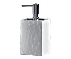 Gedy New Martina Distributeur de Savon, cÃ©ramique, Blanc, 7.5Â x 7.5Â x 16