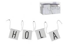 Dcasa Guirlande 10 LED 82 Lettres Boîtes de Rangement pour décorations Festivales Articles pour la Maison Unisexe Adulte, Couleur Unique