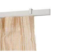 InCasa Tringle Ã Rideaux: 32 x 12 mm, L. 200 cm. en Aluminium Satin â Complet