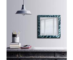 Bonamaison DÃ©coration Murale Impression sur Miroir EncadrÃ© sur Toile, Dimensions: 50 x 50 Cm - ConÃ§u et fabriquÃ© en Turquie