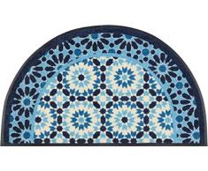 Wash + Dry Design Tapis en Nylon Bleu 50/85