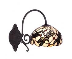 Ivintage Pedrera Applique murale 1Â lumiÃ¨re, blanc, 20Â x 20Â x 29Â cm