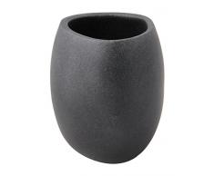 Aquagrif Lanzarote Verre pour Le Bain, RÃ©sine, Noir, 8.8Â x 8.3Â x 9.7Â cm