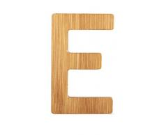 ABC Lettre E en Bambou Durable, Super combinable avec dautres Lettres comme décoration ou Plaque de Porte, particulièrement adaptée pour Apprendre à Lire Les Enfants Scolaires