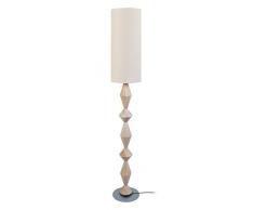Tosel 51279 Lampadaire 1 Lumière, Bois, E27, 40 W, Marron, 35 x 165 cm