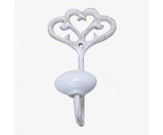 Better & Best Cintre 1 Coeur, Blanc, 6,3 x 4,2 x 12 cm, matériau : métal, Taille Unique