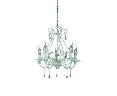 Massive madison chandelier white (includes 5 x 60 watts e14 bulb)