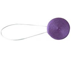 Home Maison HM69991540 Embrasse Clip Double Aimant Polyester/Métal/Fibre de Bois 40 x 6 cm