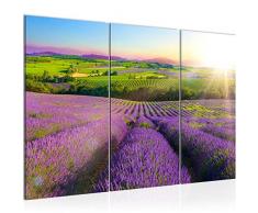 Tableau decoration murale Paysage de Sunrise 120 x 80 cm - XXL Impression sur Toile Salon Appartment 3 Parties - prÃªt Ã accrocher - 610731b