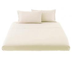 Galileo Casa Souples Nuits Drap, Coton Drap-Housse lit 160 x 190 cm Sable