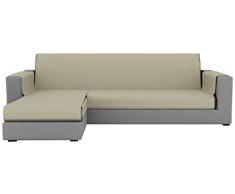 Eiffel Textile Lyon Chaise Longue â Couvre Canapé Bras Gauche 240 x 195 x 2 cm Beige